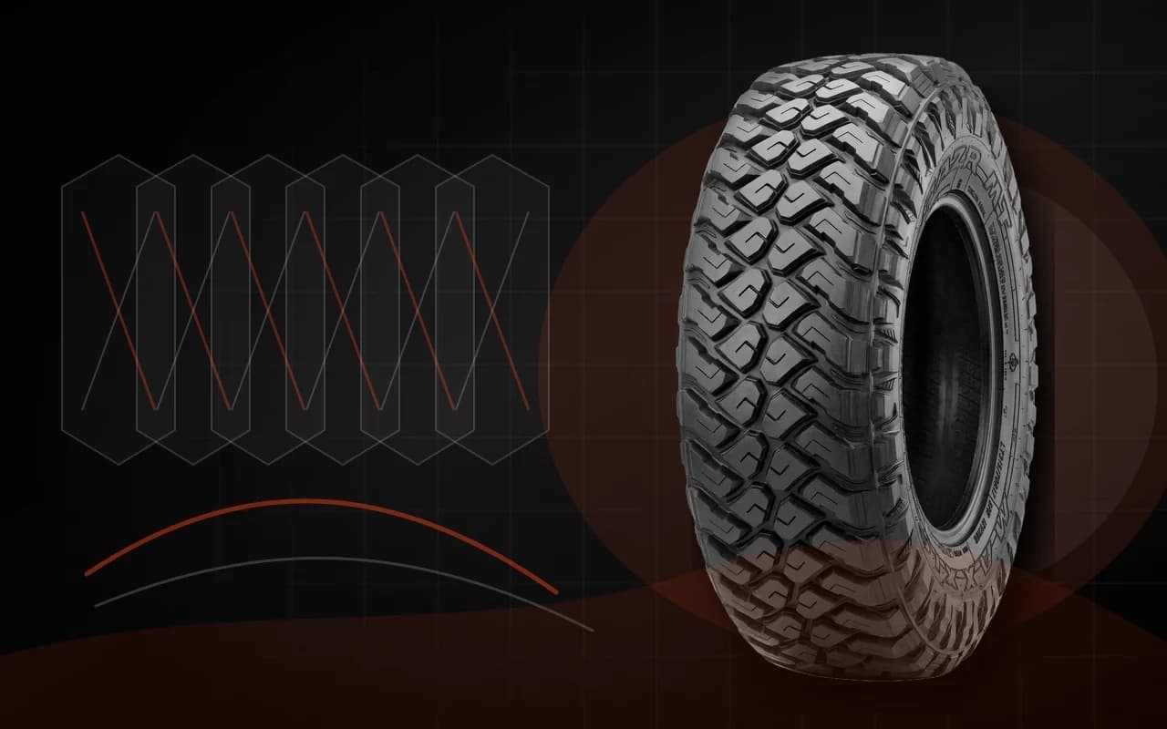 MAXXIS Razr MT-772 z wizualizacją wzmocnionego karkasu i ochrony boku