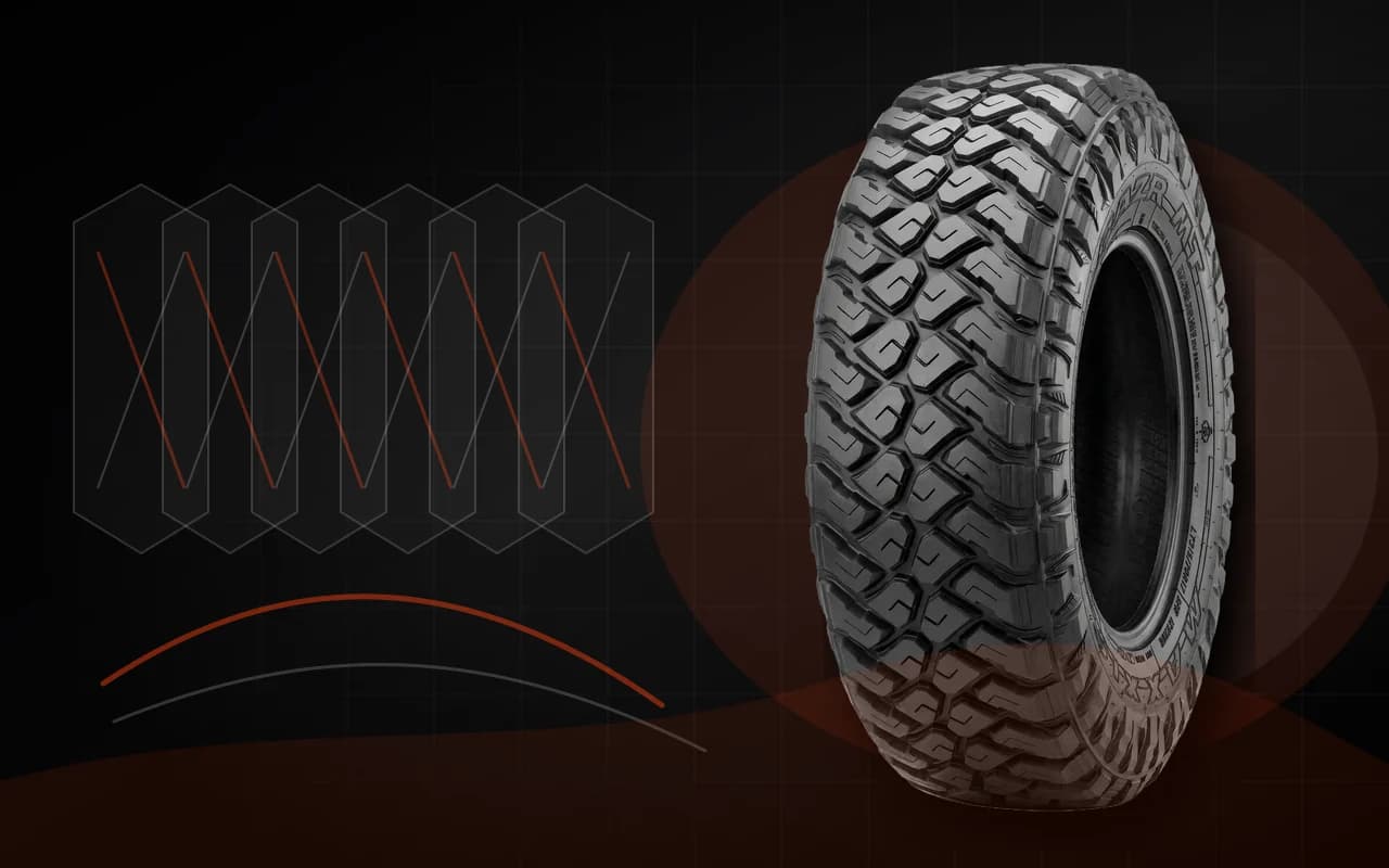 MAXXIS Razr MT-772 z wizualizacją wzmocnionego karkasu i ochrony boku