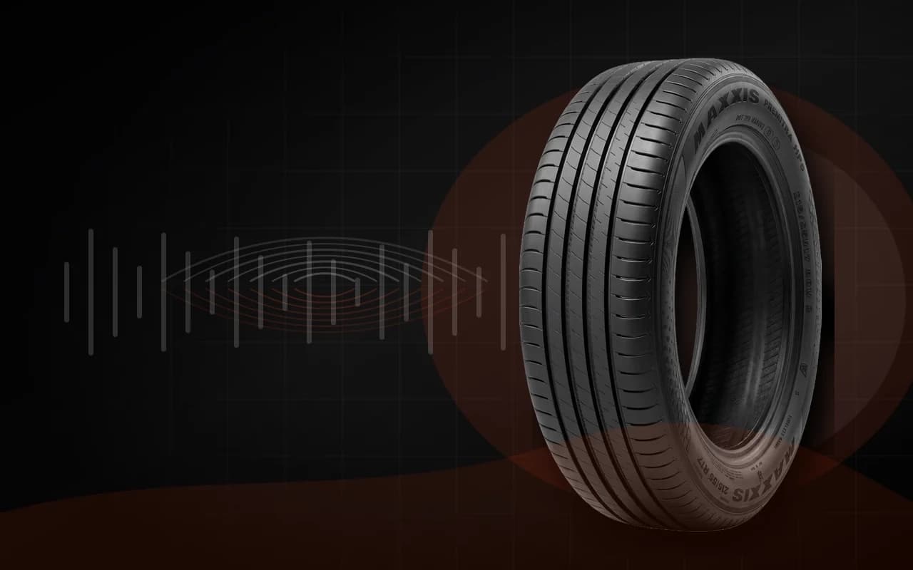 MAXXIS Premitra HP6 z wizualizacją optymalizacji akustycznej bieżnika